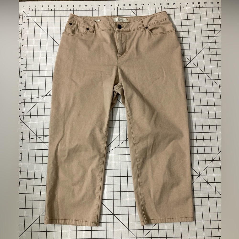Talbots Petites Women’s Tan‎ Size 8 Curvy Capri Pants